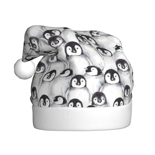 BJNGHKLN Weihnachtsmütze mit niedlichem Pinguin-Skizzenaufdruck, für Erwachsene, festlicher Weihnachtsparty-Hut, Weihnachtsdekoration, Hut BJNGHKLN Weihnachtsmütze mit niedlichem Pinguin-Skizzenaufdruck, für Erwachsene, festlicher Weihnachtsparty-Hut, Weihnachtsdekoration, Hut von BJNGHKLN