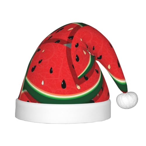 BJNGHKLN Weihnachtsmütze mit rotem Wassermelonen-Druck, für Kinder, festliche Weihnachtsfeier, Weihnachtsdekoration, Hut BJNGHKLN Weihnachtsmütze mit rotem Wassermelonen-Druck, für Kinder, festliche Weihnachtsfeier, Weihnachtsdekoration, Hut von BJNGHKLN