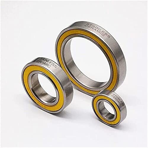 SC6903-2RS Edelstahl Si3N4 Hybrid-Keramiklager 17 x 30 x 7 mm, 3 Stück, Fahrrad-Vorderrad-Hinterradnaben, Rad 6903 RS-Lager(Standard Bearing Steel) von BJPCTUSF