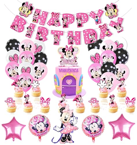 Decoración Cumpleaños Minnie Mouse, Decoracion Cumpleaños Minnie, Kit Globos Cumpleaños Niño Minnie, Fiesta de Cumpleaños, para Infantil Chicos Chicas, 38PCS Decoración Cumpleaños Minnie Mouse, Decoracion Cumpleaños Minnie, Kit Globos Cumpleaños Niño Minnie, Fiesta de Cumpleaños, para Infantil Chicos Chicas, 38PCS von BJPERFMS