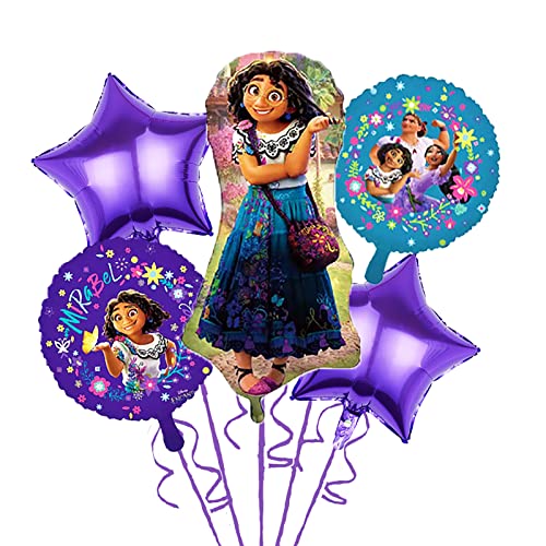 Encanto Ballons, Encanto Luftballon, Encanto Folienballon, Heliumballon, Helium Ballon, für Kindergeburtstag Dekoration, Kinder Geburtstag Party Deko, 9PCS von BJPERFMS