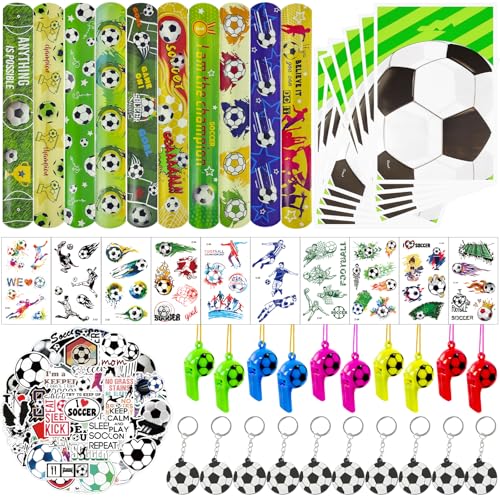 Nlsqw 100 Stück Fußball Mitgebsel,Fußball Mitgebsel Kindergeburtstag,Fußball Geburtstagsdeko Mitgebsel mit Fußball Schlüsselanhänger, Armband, Pfeifen, Tattoos Dekorationen für Kinder Geburtstag Nlsqw 100 Stück Fußball Mitgebsel,Fußball Mitgebsel Kindergeburtstag,Fußball Geburtstagsdeko Mitgebsel mit Fußball Schlüsselanhänger, Armband, Pfeifen, Tattoos Dekorationen für Kinder Geburtstag von BJPERFMS