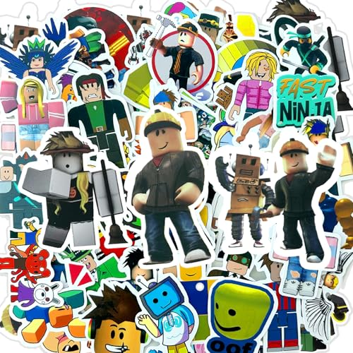 Robllox Sticker Set, Robllox Aufkleber, 100 Stück Robllox Meme Sticker, Wasserdichte Sticker Set, Videospiel Sticker, Mini Fotoaufkleber, Geschenk für Fans, für Laptop Helm Fahrrad Robllox Sticker Set, Robllox Aufkleber, 100 Stück Robllox Meme Sticker, Wasserdichte Sticker Set, Videospiel Sticker, Mini Fotoaufkleber, Geschenk für Fans, für Laptop Helm Fahrrad von BJPERFMS