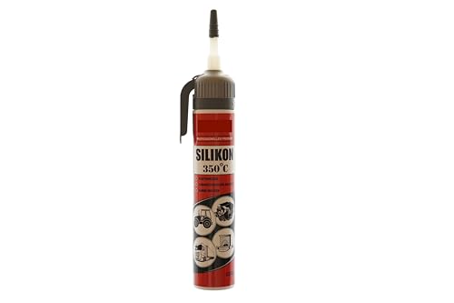 Schwarz Hochtemperatur Silikon Dichtmasse Silikonkleber Dichtungskleber Dichtsilikon - 60+350° C Tube 220g (in Automatikkartusche Anwendung ohne Kartuschenpresse) von BK-PowerTCS