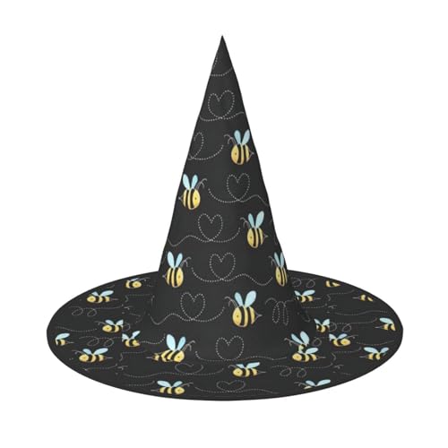 BKDODKS Lustige Halloween-Hüte mit Bienen-Motiv, einzigartige Party-Dekoration, gruselige Hexenhüte für Damen und Herren BKDODKS Lustige Halloween-Hüte mit Bienen-Motiv, einzigartige Party-Dekoration, gruselige Hexenhüte für Damen und Herren von BKDODKS