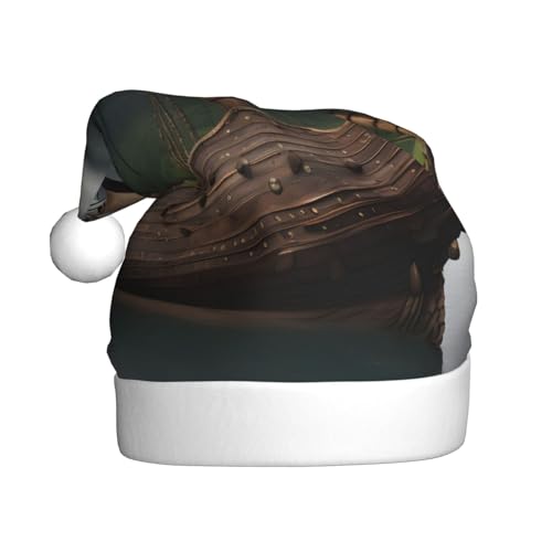 BKDODKS Weihnachtsmütze mit Wikinger-Boot-Aufdruck, lustige Weihnachtsmütze für Erwachsene, Urlaubsmütze für Weihnachtsfeiern BKDODKS Weihnachtsmütze mit Wikinger-Boot-Aufdruck, lustige Weihnachtsmütze für Erwachsene, Urlaubsmütze für Weihnachtsfeiern von BKDODKS