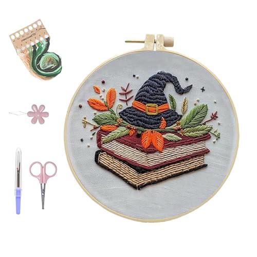 BKGBQAOW Kreuzstich Set Halloween, EnthäLt Alle Wichtigen Werkzeuge für StickanfäNger: Stickrahmen, Nadel und Faden, Englische Gebrauchsanweisung Usw,Ideal für AnfäNger BKGBQAOW Kreuzstich Set Halloween, EnthäLt Alle Wichtigen Werkzeuge für StickanfäNger: Stickrahmen, Nadel und Faden, Englische Gebrauchsanweisung Usw,Ideal für AnfäNger von BKGBQAOW
