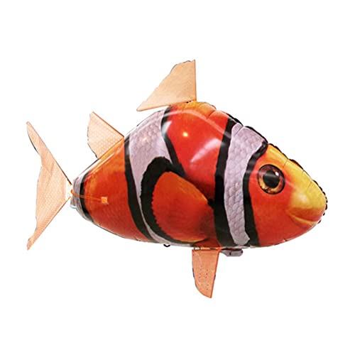 Ferngesteuertes Hai-Spielzeug, aufblasbarer Lufthai-Ballon, ferngesteuerter Luftballon, Fischspielzeug, Weihnachtsgeschenke, Party-Dekoration (Goldfisch, Einheitsgröße) von BKPAPTXY