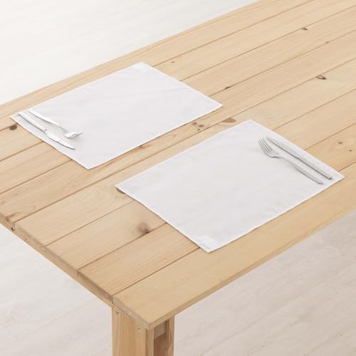 BELUM | 2er-Pack Tischdecke, 45 x 35 cm, 2 Stück, 100% harzbeschichtete Baumwolle, schmutzabweisend, 300 g, fleckenabweisend, Weiß, Rechteckig, Jede Gelegenheit, Esstisch BELUM | 2er-Pack Tischdecke, 45 x 35 cm, 2 Stück, 100% harzbeschichtete Baumwolle, schmutzabweisend, 300 g, fleckenabweisend, Weiß, Rechteckig, Jede Gelegenheit, Esstisch von BL BELUM