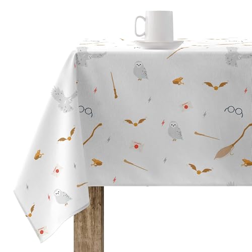 BELUM | Harz-Tischdecke (laminiert) 300 x 140 cm schmutzabweisend, Modell HPotter Child Nordic 1; Tischdecke ohne Wachstuch; Tischdecke aus Baumwolle von BL BELUM