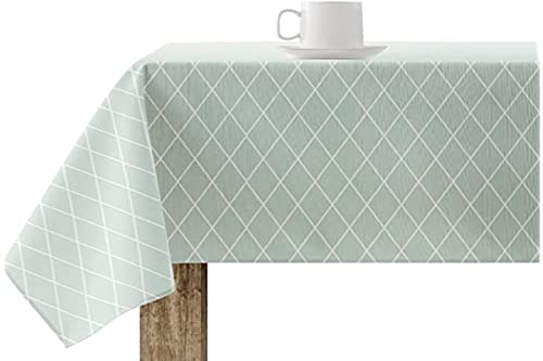 BL BELUM BELUM | Tischdecke, 250 x 140 cm, schmutzabweisend, 100 % harzige Baumwolle, Tischdecke ohne Wachstuch, Tischdecke mit Baumwolle, wasserdichte Tischdecke, schmutzabweisend, flüssig, Grün BL BELUM BELUM | Tischdecke, 250 x 140 cm, schmutzabweisend, 100 % harzige Baumwolle, Tischdecke ohne Wachstuch, Tischdecke mit Baumwolle, wasserdichte Tischdecke, schmutzabweisend, flüssig, Grün von BL BELUM