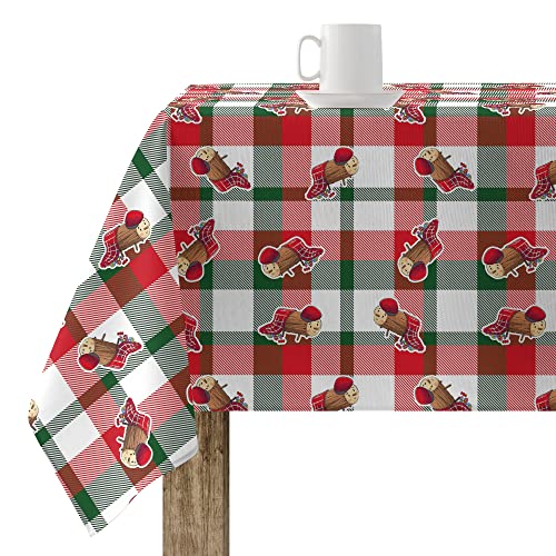 BELUM | Tischdecke Weihnachten 300 x 140 cm 100% Baumwolle, schmutzabweisend (Nicht plastifiziert) Modell Cagatió 3 von BL BELUM