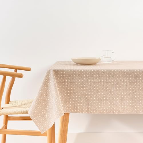 BELUM Tischdecke XL, 200 x 140 cm, fleckenabweisend, abwaschbar, 100% harzbeschichtete Baumwolle, Tischdecke aus Baumwolle, wasserdicht, schmutzabweisend, flüssigkeitsabweisend von BL BELUM