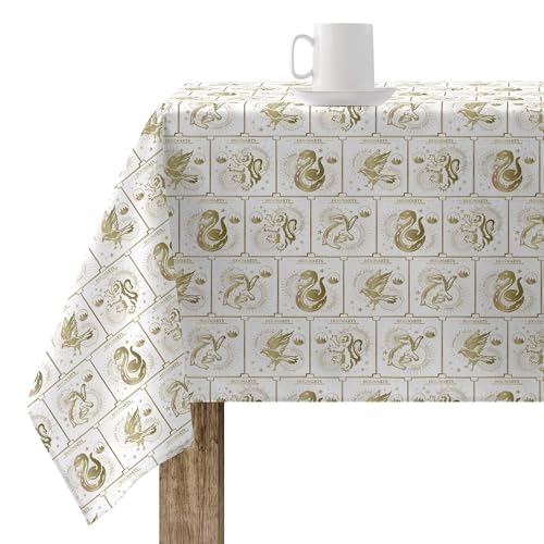 BELUM Tischdecke aus harzbeschichtetem Gewebe, 140 x 140 cm, fleckenabweisend, Modell HP Houses 01 Light; Tischdecke aus Baumwolle BELUM Tischdecke aus harzbeschichtetem Gewebe, 140 x 140 cm, fleckenabweisend, Modell HP Houses 01 Light; Tischdecke aus Baumwolle von BL BELUM