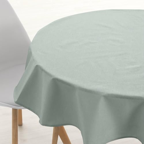 Belum Tischdecke, rund, Durchmesser 180 cm, schmutzabweisend, 100% harzige Baumwolle, kein Wachstuch, Baumwollberührung, wasserdichte Tischdecke, schmutzabweisend, flüssigkeitsabweisend von BL BELUM