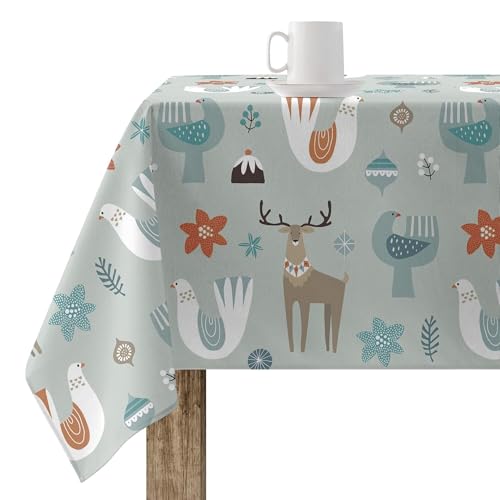 BELUM | Weihnachtstischdecke aus Harz, 100 x 140 cm, 100% Baumwolle, schmutzabweisend, Modell Merry Christmas 56 BELUM | Weihnachtstischdecke aus Harz, 100 x 140 cm, 100% Baumwolle, schmutzabweisend, Modell Merry Christmas 56 von BL BELUM