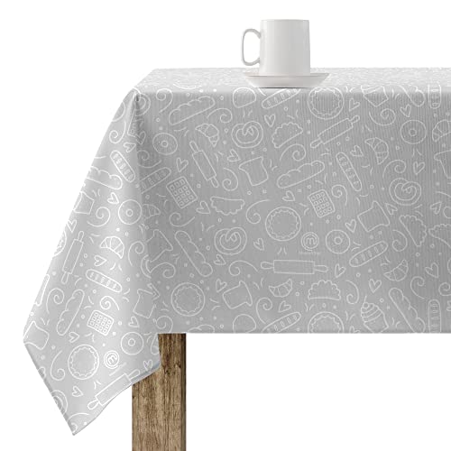 Belum Masterchef Tischdecke aus Harz, schmutzabweisend, Größe: 200 x 140 cm, Modell: 0400-40, Stoff: 100% Baumwolle, Tischdecke ohne Wachstuch, sehr weich, wasserdicht, flüssigkeitsabweisend von BL BELUM