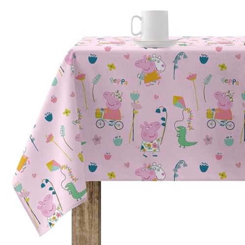 Belum Peppa Wutz Tischdecke, 100 x 140 cm, harzbeschichtet, schmutzabweisend, Modell Peppa Pig Free Time 1 von BL BELUM