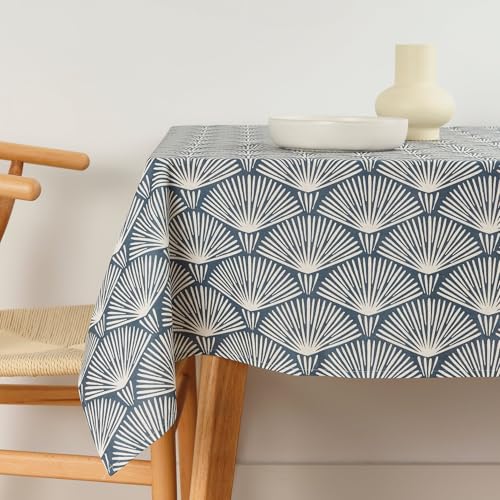 Belum Tischdecke, 140 x 140 cm, schmutzabweisend, 100 % Baumwolle, ohne Wachstuch, Tischdecke aus Baumwolle, wasserdicht, schmutzabweisend, flüssig, Dunkelblau Belum Tischdecke, 140 x 140 cm, schmutzabweisend, 100 % Baumwolle, ohne Wachstuch, Tischdecke aus Baumwolle, wasserdicht, schmutzabweisend, flüssig, Dunkelblau von BL BELUM