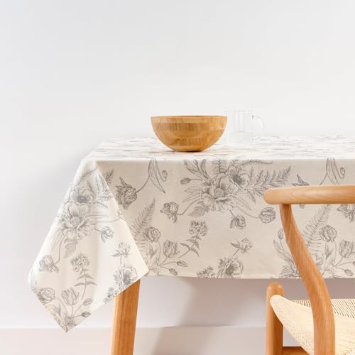 Belum Tischdecke, 200 x 140 cm, schmutzabweisend, Modell Springfield 1, Tischdecke ohne Wachstuch, Tischdecke ohne Steifheit, Tischdecke aus Baumwolle von BL BELUM
