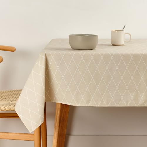 Belum Tischdecke, 250 x 140 cm, schmutzabweisend, 100% Baumwolle, ohne Wachstuch, Tischdecke aus Baumwolle, wasserdicht, schmutzabweisend, flüssigkeitsabweisend von BL BELUM