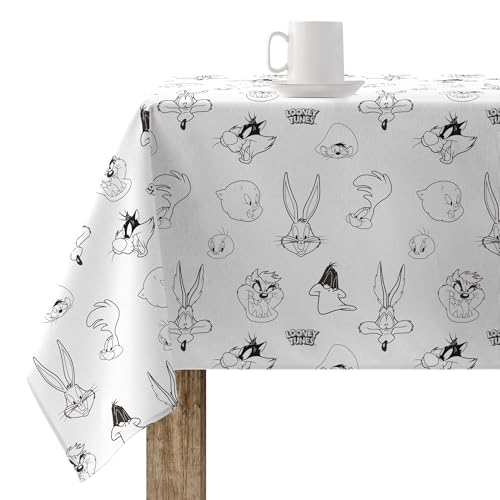 Belum Tischdecke, harzbeschichtet, 250 x 140 cm, fleckenabweisend, Modell Ltunes Basic 2, Tischdecke aus Baumwolle von BL BELUM