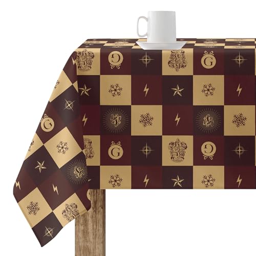 Belum | Weihnachts-Tischdecke, 300 x 140 cm, 100% Baumwolle, harzbeschichtet, schmutzabweisend, Modell Gryffindor Christmas von BL BELUM