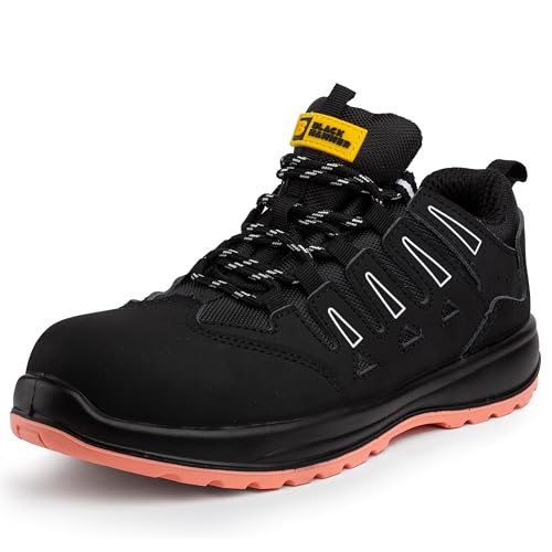 BLACK HAMMER Sicherheitsarbeitstrainer für Damen Bequeme und Stilvolle Schuhe mit Komposit-Zehenkappe Perfekt für Outdoor-Aktivitäten & Tägliche Arbeiten, rutschfest und Wasserabweisend Betsy (37 EU) BLACK HAMMER Sicherheitsarbeitstrainer für Damen Bequeme und Stilvolle Schuhe mit Komposit-Zehenkappe Perfekt für Outdoor-Aktivitäten & Tägliche Arbeiten, rutschfest und Wasserabweisend Betsy (37 EU) von BLACK HAMMER