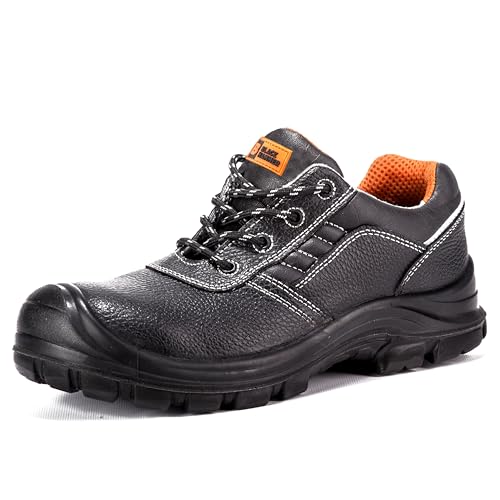BLACK HAMMER Sicherheitsschuhe Herren S3 SRC Verbundstoff Kappe Und Kevlar Zwischensohle Atmungsaktiv Leicht Arbeitsschuhe Metallfrei Knöchelhoch Wanderschuhe 2252 (48 EU) von BLACK HAMMER
