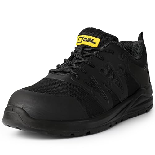 BLACK HAMMER Sicherheitstrainer Herren S1 Robuste komfortable Arbeitsschuhe Stahlkappe Wasserabweisend Leichte Arbeitskleidung für Indoor & Outdoor Perfekt für Profis Lager Schuhwerk Norman (41 EU) BLACK HAMMER Sicherheitstrainer Herren S1 Robuste komfortable Arbeitsschuhe Stahlkappe Wasserabweisend Leichte Arbeitskleidung für Indoor & Outdoor Perfekt für Profis Lager Schuhwerk Norman (41 EU) von BLACK HAMMER