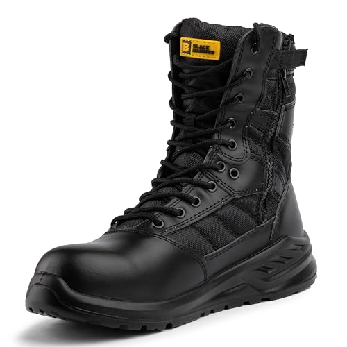 BLACK HAMMER Taktische Stiefel für Herren Wasserbeständig Militär Schuhwerk Arbeitsschuhe mit Stahl Zehen und Zwischensohlenschutz Leicht mit Knöchelstütze und gepolsterte Einlegesohlen 6666 (48 EU) BLACK HAMMER Taktische Stiefel für Herren Wasserbeständig Militär Schuhwerk Arbeitsschuhe mit Stahl Zehen und Zwischensohlenschutz Leicht mit Knöchelstütze und gepolsterte Einlegesohlen 6666 (48 EU) von BLACK HAMMER