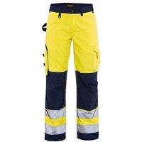 BLAKLÄDER® Damen Warnschutzhose 7155 gelb, marine Größe 44 von BLAKLÄDER®