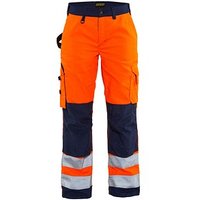 BLAKLÄDER® Damen Warnschutzhose 7155 orange, marine Größe 23 von BLAKLÄDER®