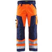 BLAKLÄDER® Herren Warnschutzhose 1566 orange, marine Größe 54 von BLAKLÄDER®