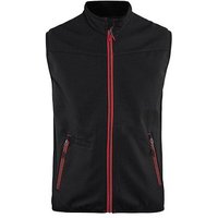 BLAKLÄDER® unisex Softshellweste 3850 schwarz, rot Größe 4XL von BLAKLÄDER®