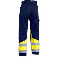 BLAKLÄDER® unisex Warnschutzhose 1564 marine, gelb Größe 24 von BLAKLÄDER®