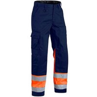 BLAKLÄDER® unisex Warnschutzhose 1564 marine, orange Größe 62 von BLAKLÄDER®