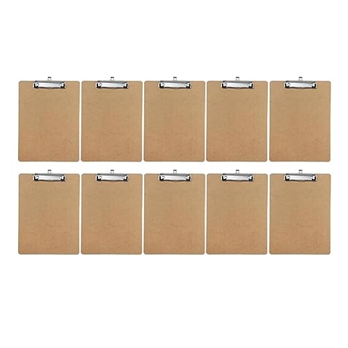 BLASHRD 10 Stück Holzbrettklammern, Flacher Ordner, Menühalter, Hölzerne Klemmbrettschienen für Büro, Schule, Klassenzimmer, Langlebig, BLASHRD 10 Stück Holzbrettklammern, Flacher Ordner, Menühalter, Hölzerne Klemmbrettschienen für Büro, Schule, Klassenzimmer, Langlebig, von BLASHRD