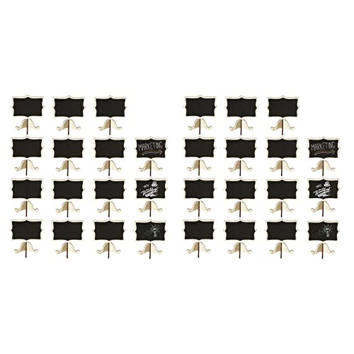 BLASHRD 30Er-Pack Mini-Tafel-Tischkarten mit Staffelei-Ständer - Kleine Rechteckige Tafelschilder für Hochzeiten, Geburtstagsfeiern, Tischnummern, Speiseschilder und Besondere Anlässe BLASHRD 30Er-Pack Mini-Tafel-Tischkarten mit Staffelei-Ständer - Kleine Rechteckige Tafelschilder für Hochzeiten, Geburtstagsfeiern, Tischnummern, Speiseschilder und Besondere Anlässe von BLASHRD