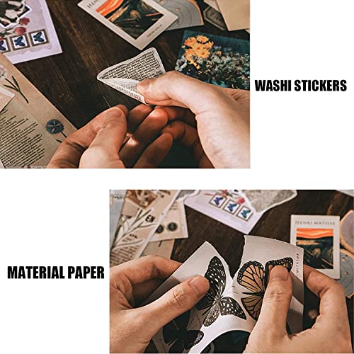BLASHRD 400 StüCk Scrapbooking Bedarf Tagebuch Schreiben Vintage Scrapbook Aufkleber Selbstklebende Sammelalbum Washi Aufkleber für Album Kunst BLASHRD 400 StüCk Scrapbooking Bedarf Tagebuch Schreiben Vintage Scrapbook Aufkleber Selbstklebende Sammelalbum Washi Aufkleber für Album Kunst von BLASHRD