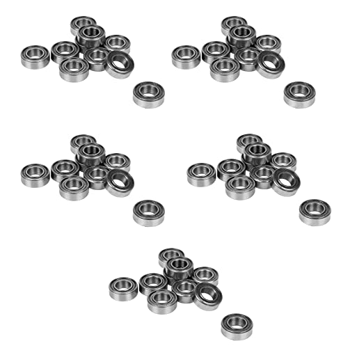 BLASHRD 50 StÜCke Miniatur Gummi Versiegelt Metall Geschirmt Metrische Radial Lager, MR126 ZZ 6 x 12 x 4 MM BLASHRD 50 StÜCke Miniatur Gummi Versiegelt Metall Geschirmt Metrische Radial Lager, MR126 ZZ 6 x 12 x 4 MM von BLASHRD