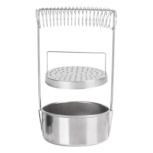 BLASHRD Pinselwascher, Edelstahl-Pinselwascher zum Malen, Pinselbecher, mit Waschtank-Filtersiebhalterfeder von BLASHRD