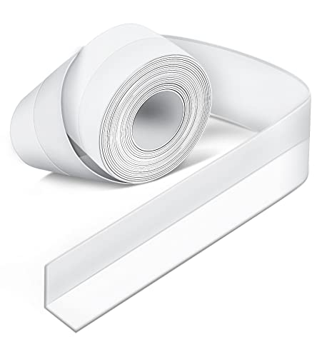 BLAZOR Selbstklebende Dichtband,Wasserdichtes klebeband,Auf die küche/toilette/badezimmer in der ecke.Verhindert, dass Feuchtigkeit und verhindert Schimmel (3,35M, Weiß) von BLAZOR