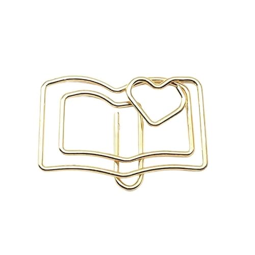 Aktenklammer, Büroklammer, Lesezeichen, Büroklammer, süße Büroklammer, bunte Büroklammer, beschichtete Büroklammer, kleine Büroklammer, Papierhalter for Büro, Arbeit, Schule(Yellow) von BLBTEDUAMDE