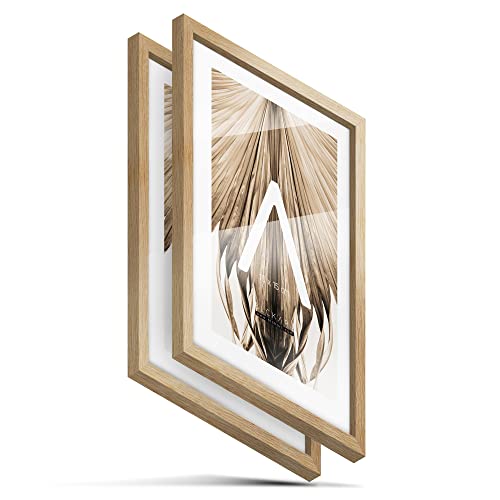 BLCKART Foto Bilderrahmen Set | 2 Stk. | Hochwertige 10x15 Fotorahmen Holz Natur Slim 2 Stk BLCKART Foto Bilderrahmen Set | 2 Stk. | Hochwertige 10x15 Fotorahmen Holz Natur Slim 2 Stk von BLCKART