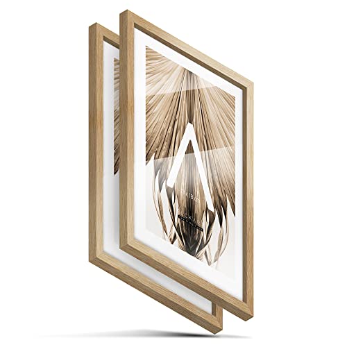 BLCKART Foto Bilderrahmen Set | 2 Stk. | Hochwertige 13x18 cm Fotorahmen Holz Rahmen Natur Slim BLCKART Foto Bilderrahmen Set | 2 Stk. | Hochwertige 13x18 cm Fotorahmen Holz Rahmen Natur Slim von BLCKART