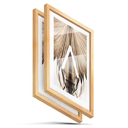BLCKART Foto Bilderrahmen Set | 2 Stk. | Hochwertige 13x18cm Fotorahmen Holz Natur Hell Slim BLCKART Foto Bilderrahmen Set | 2 Stk. | Hochwertige 13x18cm Fotorahmen Holz Natur Hell Slim von BLCKART