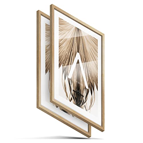 BLCKART Foto Bilderrahmen Set | 2 Stk. | Hochwertige 21x30 cm Fotorahmen Holz Natur Slim BLCKART Foto Bilderrahmen Set | 2 Stk. | Hochwertige 21x30 cm Fotorahmen Holz Natur Slim von BLCKART