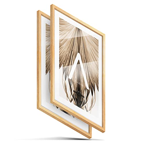 BLCKART Foto Bilderrahmen Set | 2 Stk. | Hochwertige 21x30cm Fotorahmen Holz Natur Slim BLCKART Foto Bilderrahmen Set | 2 Stk. | Hochwertige 21x30cm Fotorahmen Holz Natur Slim von BLCKART