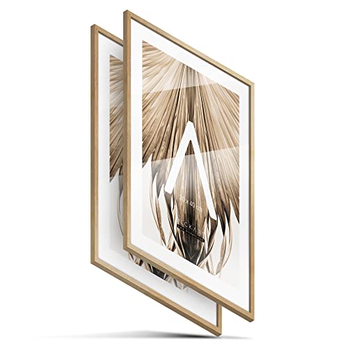 BLCKART Foto Bilderrahmen Set | 2 Stk. | Hochwertige 30x40cm Fotorahmen Holz Natur Slim BLCKART Foto Bilderrahmen Set | 2 Stk. | Hochwertige 30x40cm Fotorahmen Holz Natur Slim von BLCKART